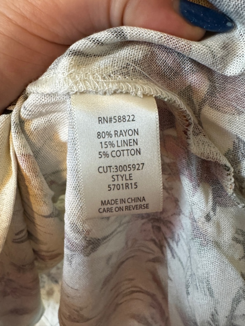Max Studio London Floral Linen Blend Maxi Skirt - Size M - Picture 2 of 4